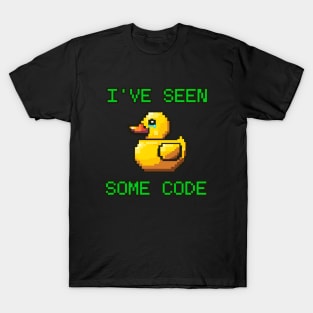 Pixel rubber duck crying I've seen some code T-Shirt